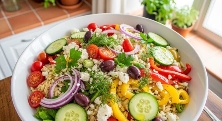 Greek orzo salad recipe