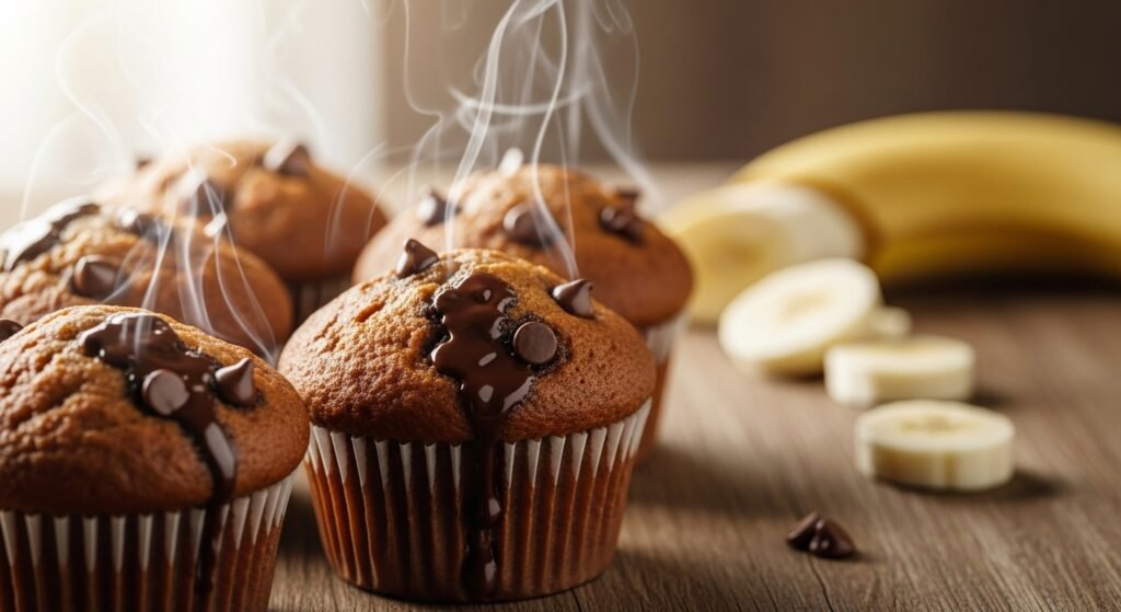 banana chocolate muffins recipe
