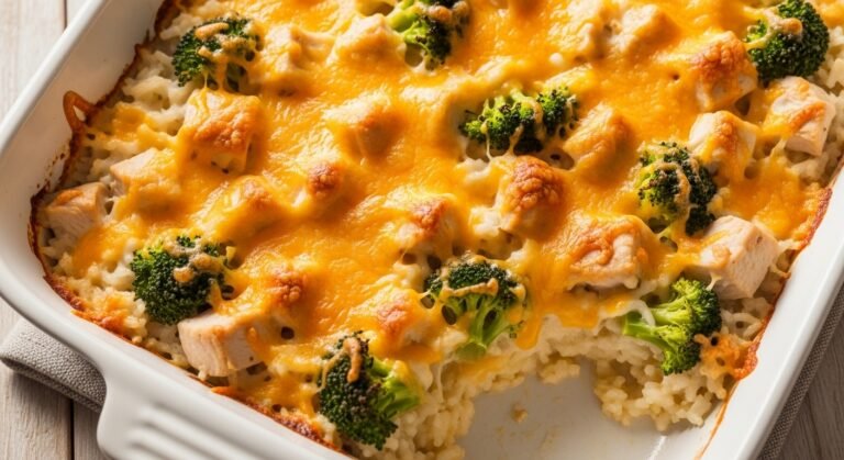 chicken broccoli rice cheese casserole