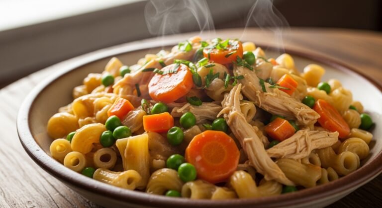 chicken pot pie pasta recipe