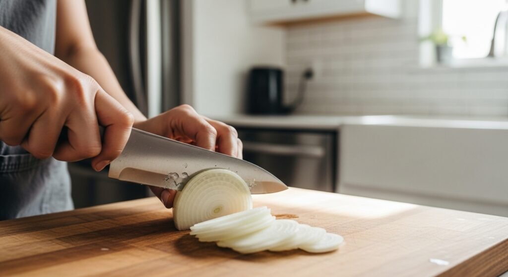how to cut onions without crying