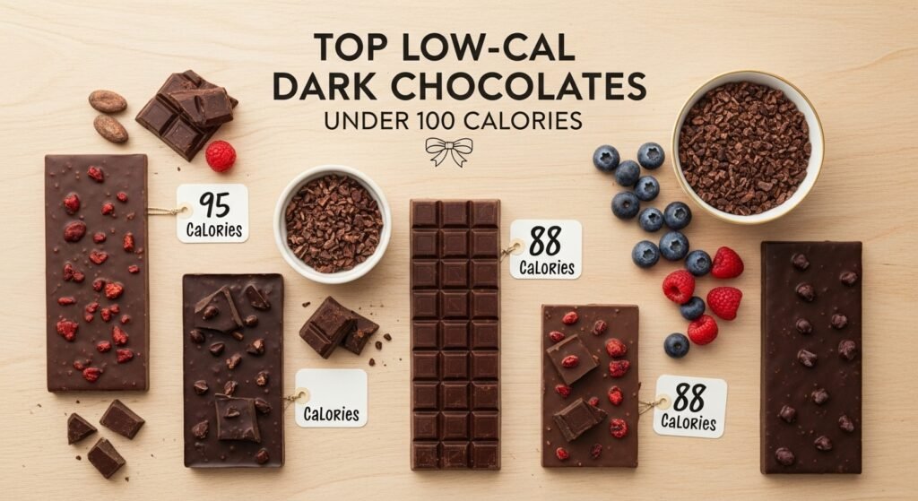 low calorie dark chocolate