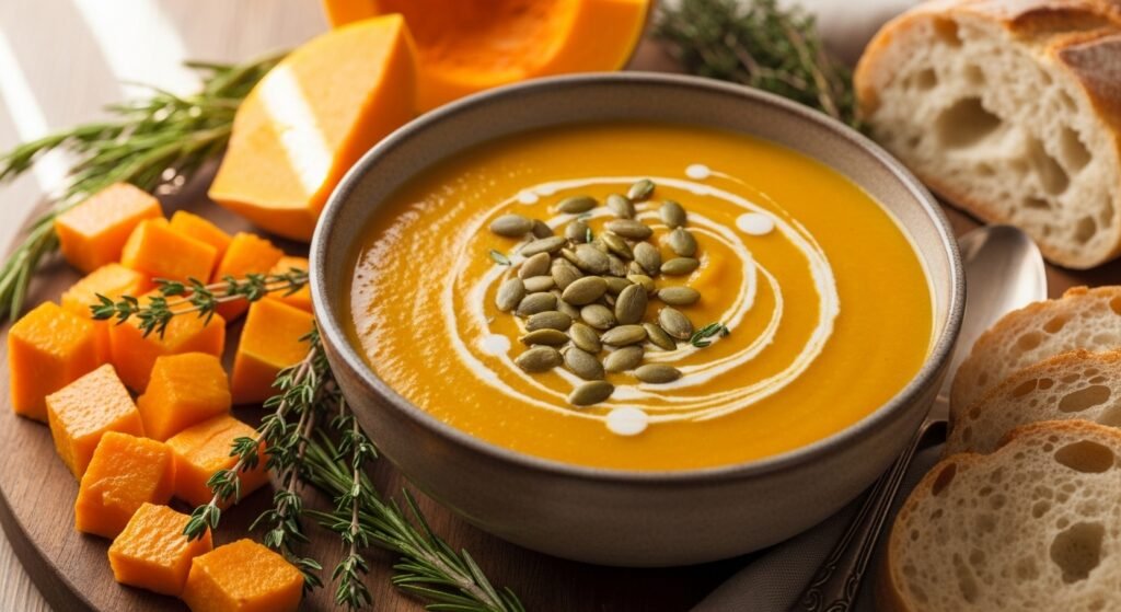 roasted butternut squash soup recipe