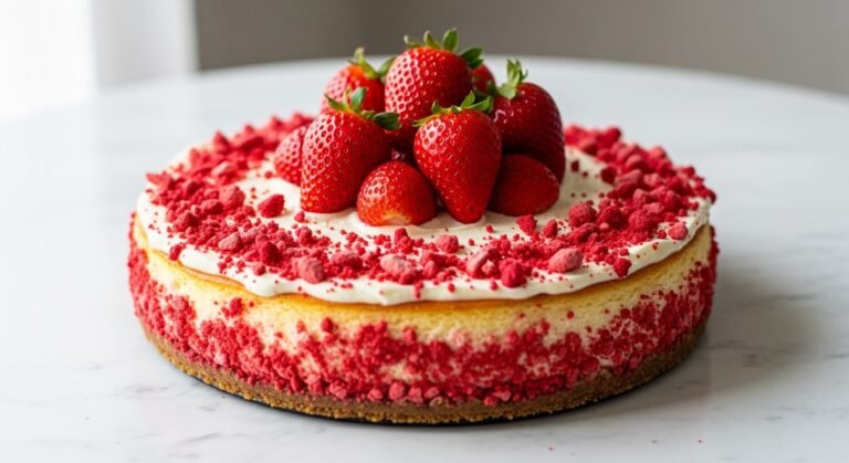 strawberry crunch cheesecake recipe