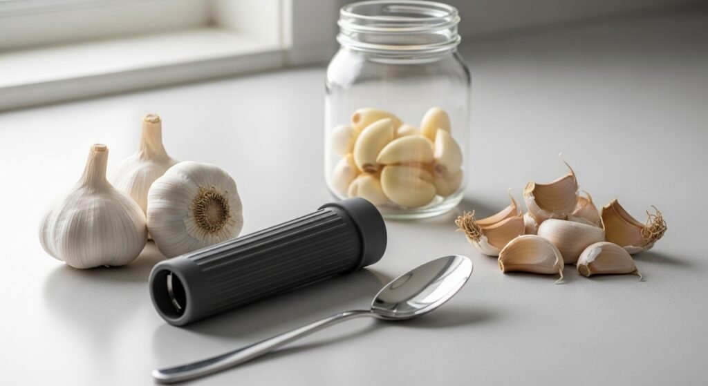 ways to peel garlic without smelling like garlic